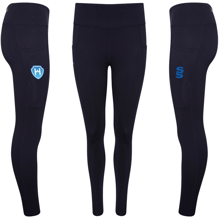 Performance Full Length Leggings : Navy